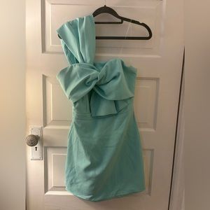 American Threads Bow mini dress